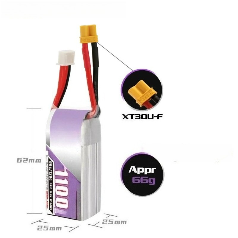 3S 1100mAh 60C/120C 11.4V 리포 배 - Drone Battery 3S 리뷰 및 가격