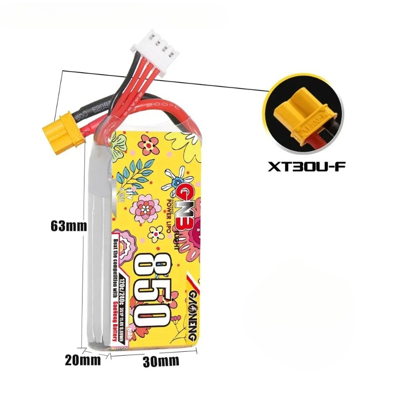 1pcs 새로운 GNB LiHV 3S 11.4V 850 - Drone Battery 3S 리뷰 및 가격